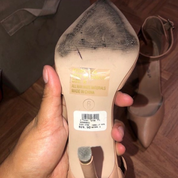 Nude Pointed Heels - Picture 3 of 3